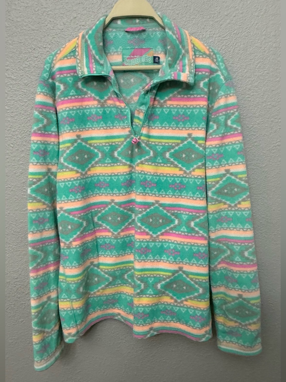 Chubbies | The Flame Commander Fleece Quarter-Zip Pullover | Aztec | Size Large